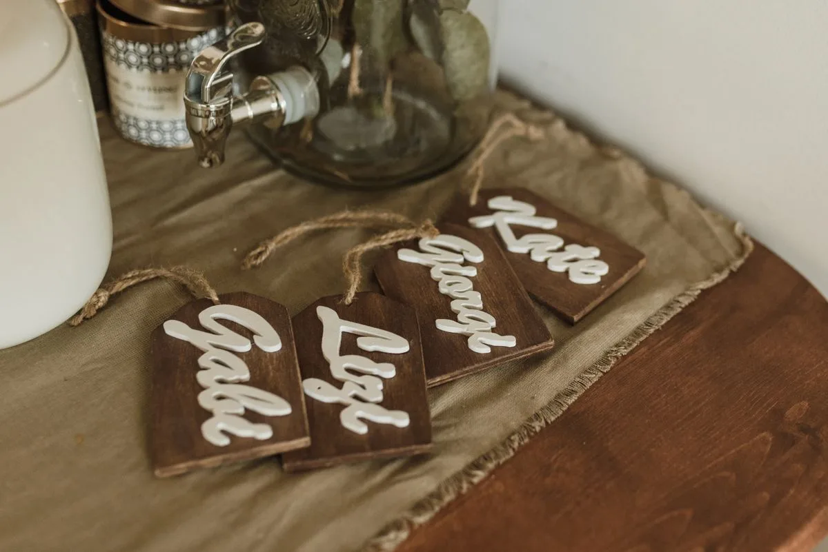 Wooden Name Plate — S.Creation